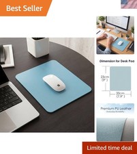 9x8 in Waterproof Desk Pad Protector - Elegant Faux Leather for Home/Office picture