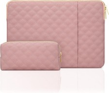 Pink 14 Inch Laptop Sleeve Case with Pocket for MacBook Pro M1 M2 M3 M4 M5 picture