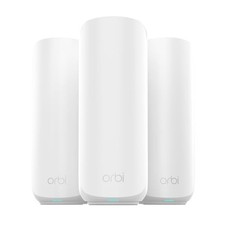 NETGEAR Orbi 370 WiFi 7 Mesh (RBE373) Wireless Router 2 Extenders (Refurbished) picture