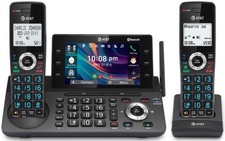 Cordless Phone 2 Handset DECT 6.0 5 Display Bluetooth AT&T DLP73290 picture