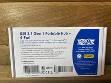 Tripp Lite USB 3.1 Gen 1 Portable Hub - 4- Port U460-004-4A-AL | NEW picture
