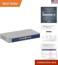 High-Speed 16-Port Unmanaged Gigabit Ethernet Switch - Rackmount or Desktop picture
