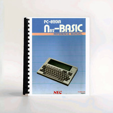 NEC PC-8201 Portable Computer Vintage N82 Basic Reference Manual picture