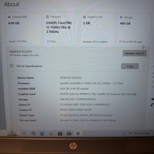 Hp Pavilion 15-cc 708tx 15.6” Intel i5 7th Gen Nvidia 940MX 500GB SSD READ picture