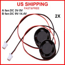 2pcs DC 5/12V 2510 Brushless Cooling Fan 13800RPM Quiet Large Air Volume Fan NEW picture