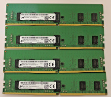Lot of 4 MICRON 8GB(32GB) PC4-3200AA Server Ram/ECC Memory-MTA9ASF1G72PZ-3G2E2UI picture