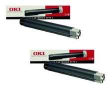2 x Genuine Toner OKI OL 400e 400ex 410ex 600e 610ex 810ex / 09002395 Type 2 picture