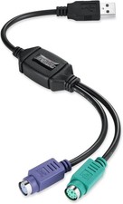Perixx PERIPRO-401 PS2 to USB Adapter for Keyboard and Mouse - Built-in USB picture