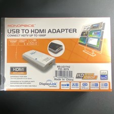 Monoprice USB to HDMI Adapter w/ Audio, 1:1 USB to HDMI, MS-UG17H2 picture