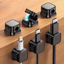 10PCS Magnetic Cable Clips Desktop Cord Holder Charging Wire Organizer picture