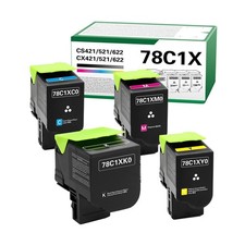 78C1X CS421 Toner Cartridge Extra High Yield（BK: 8500 Color: 5000 Compati picture