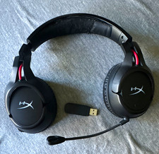 HyperX Cloud Flight Wireless Over-Ear Gaming Headset Boom Mic USB Dongle picture