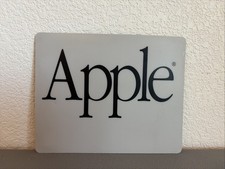 Vintage Rectangular Script Apple Logo Mouse Pad Think Different ERA Y2K Jobs picture