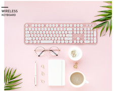 Actto Slim 2.4GHz Wireless Retro Keyboard 4 Color 