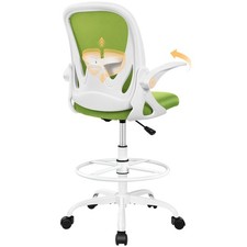 Drafting Chair Tall Office Executive Ergonomic Adjustable Footrest Green PR934-Z picture