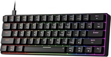 Teclado Mecanico 60 Percent Keyboard Mechanical with Backlit Keycaps Mac/Windows picture