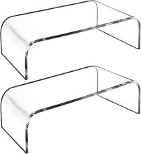 2 Pack Acrylic Laptop Monitor Stand & Computer Riser with Cat Keyboard Protector picture