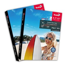 100 Sheets Koala Premium Photo Paper 8.5X11 Luster for Inkjet Printer 66lb 13Mil picture