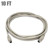 10FT PS/2 MDIN-6 Male to Female M/F Extension Cable Cord For Mouse & Keyboard picture