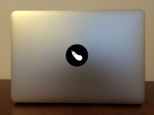 Eggplant - Mac Apple Logo Laptop Vinyl Decal Sticker Macbook Emoji Flirty Decal picture