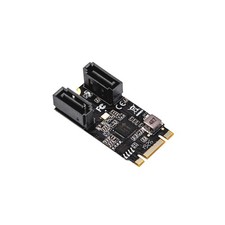 I O Crest M.2 To Sata Iii Adapter Card Dual Ports Jmicro Chipset 6Gbps Speed picture