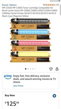 4PK Toner Cartridge Ricoh MP C3003 C3004 C3503 C3504 Black Cyan Magenta Yellow picture