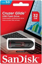 SanDisk Cruzer Glide USB 3.0 32GB Flash Drive Thumb Stick Memory picture