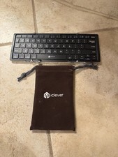 iClever IC-BK03 Foldable Wireless Bluetooth Keyboard Black w/Sleeve picture