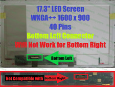 SAMSUNG LTN173KT03-H01 BOTTOM LEFT CONNECTOR LAPTOP LED LCD Screen 17.3