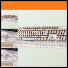 YUNZII QL108 Typewriter Style Mechanical Gaming Keyboard,Full Size Hot picture