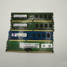 Lot Of 4 Assorted RAM Memory Sticks  Kingston Samsung Scrap Gold UNTESTED picture