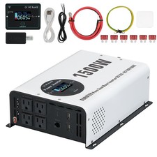 1500W Pure Sine Wave Power Inverter 12V to 120V AC 1500W-Wireless picture