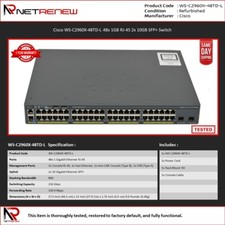 Cisco WS-C2960X-48TD-L Catalyst 48x 1GB RJ-45 2x 10GB SFP+ Switch picture