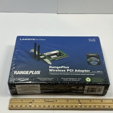 Linksys WMP110 RangePlus Wireless PCI Adapter New Sealed picture