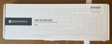 Monoprice USB Wired Workstream Keyboard Standard USA ANSI Layout 2021 Black Open picture