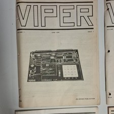 VIPER Vintage Magazine Lot + RCA 1800 COSMAC VIP Microtutor Manual MPM-109 picture