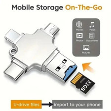4 In 1 USB 3.0 128GB Type C Memory Photo Stick for iPhone Android picture