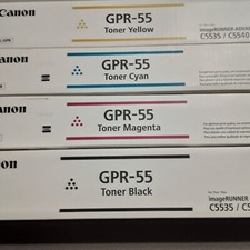 Complete set CANON GPR-55 Toner Cartridge Cyan Magenta Yellow  Black  picture
