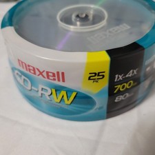 Maxell CD-RW 25 Pack Spindle 700MB 80 Min 1X-4X Rewritable Blank Discs New picture