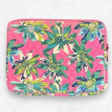Vera Bradley 13x10 Laptop Padded Case Sleeve Zip Around Tropical Paradise picture