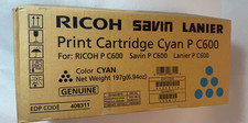 Ricoh 408311 Cyan P C600 Toner Cartridge - Open Box picture