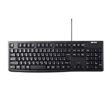 BUFFALO BSKBU100BKZ Wired Standard Keyboard 108-Key Japanese Layout Black picture