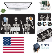 Large Mouse Pad, Mouse Pad, 31.5 x 15.7 Inch, Skull Black picture
