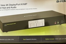 IOGEAR 2-Port Dual View 4K Display Port KVMP w/ USB 3.0 Hub & Audio GCS 1942 picture