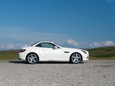 Cars mercedes benz slk 250 uk version 2012 Desk Mat Stitched picture