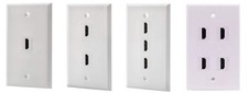 HDMI 2.0 4K HD 3D Female to Female Wall Plate HDMI 1 2 3 4 Port Single Gang picture