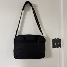 Solo Black Padded Laptop Computer Carrying Case Bag Tote 3 Zippered Pockets NWT picture