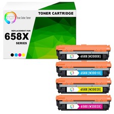 4 Pk TCT Premium 658X BCYM HY for Compatible HP LaserJet M751s Toner Cartridge picture