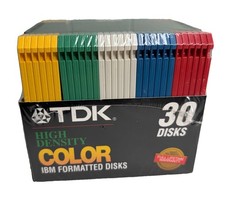 TDK HD Floopy Disks High Density Color Formatted 30 Sealed  picture