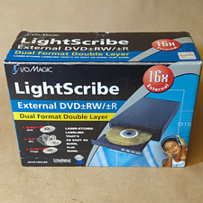 I/O Magic LightScribe External DVD±RW 16x USB 2.0 IDVD16DLSE Black picture